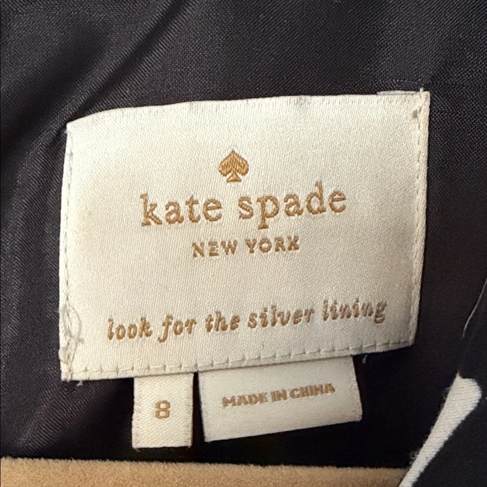 Kate Spade Mindy Black & White Love Graffiti Mini Dress - size 8